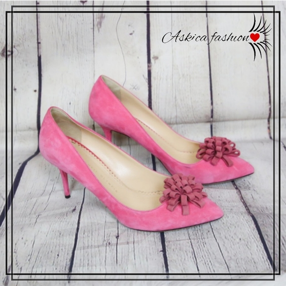 Charlotte Olympia Shoes - Charlotte Olympia Pom Pom Pointed Toe Pumps